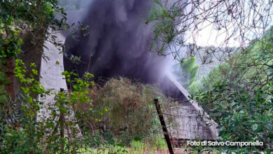 Incendio Autostrada Gioiosa